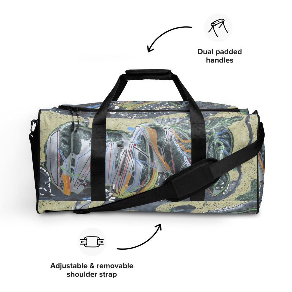Boyne Mountain, Michigan Ski Trail Map Duffle Bag