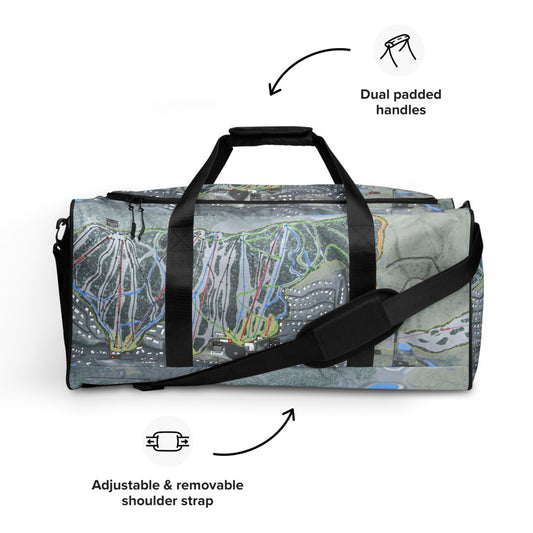 Holimont, New York Ski Trail Map Duffle Bag - Powderaddicts