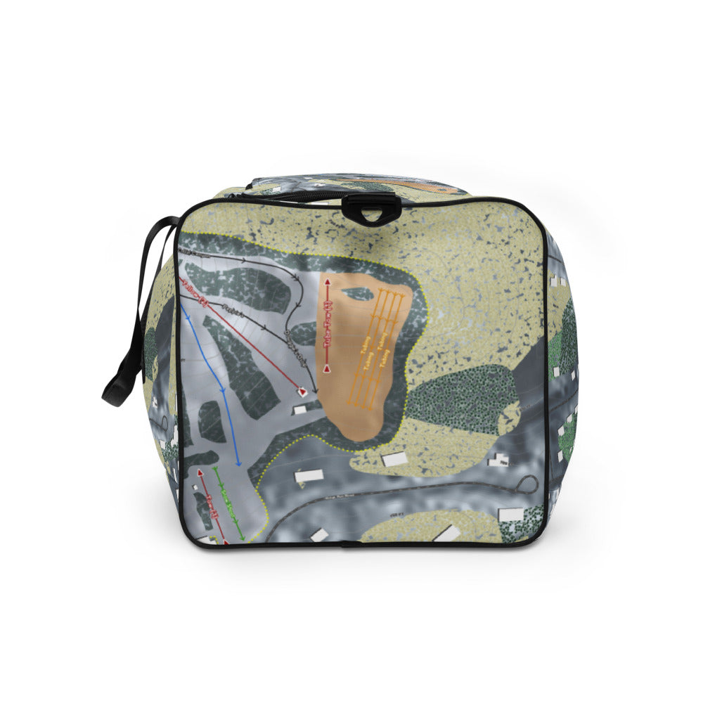 Mt Holiday, Michigan Ski Trail Map Duffle Bag - Powderaddicts