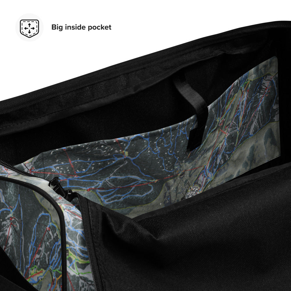 Park City, Utah Ski Trail Map Printed Duffle Bag - Powderaddicts