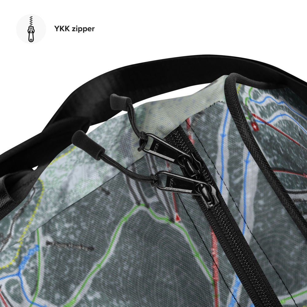Sunday River, Maine Ski Trail Map Printed Duffle Bag - Powderaddicts