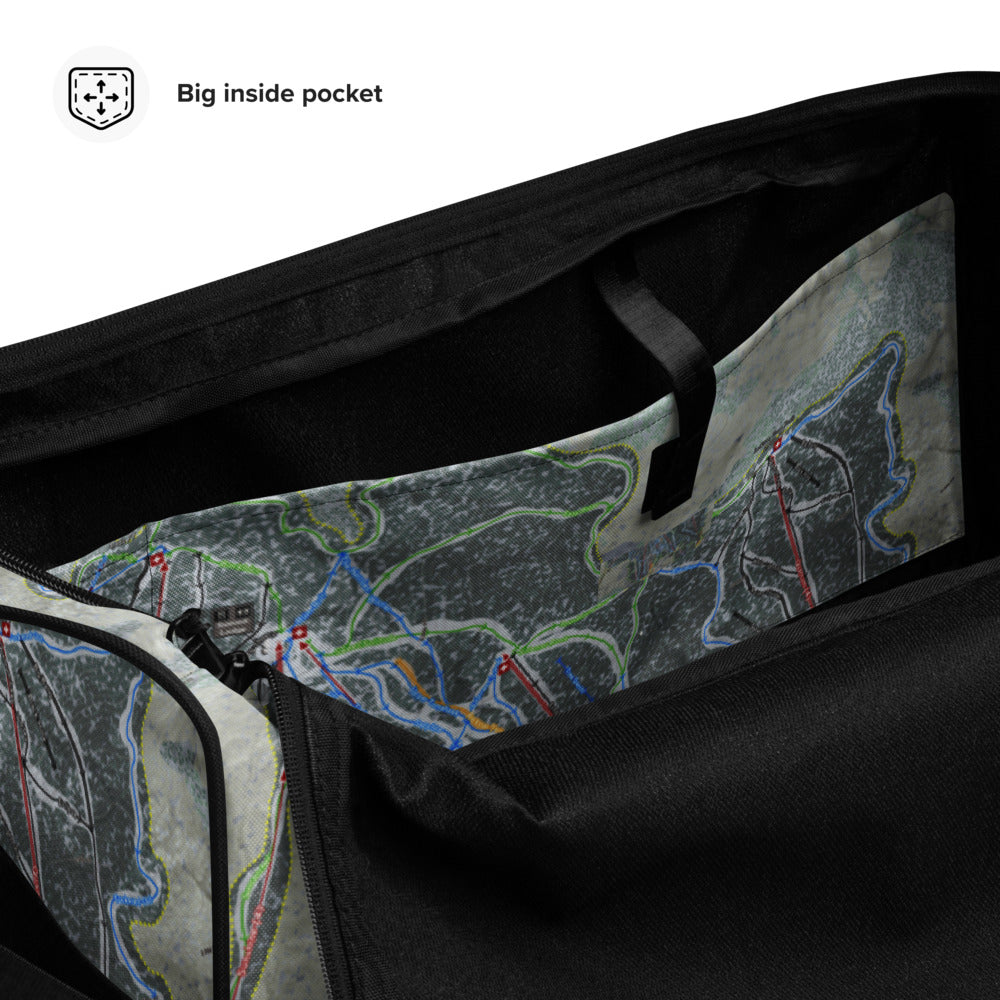 Okemo, Vermont Ski Trail Map Printed Duffle Bag - Powderaddicts