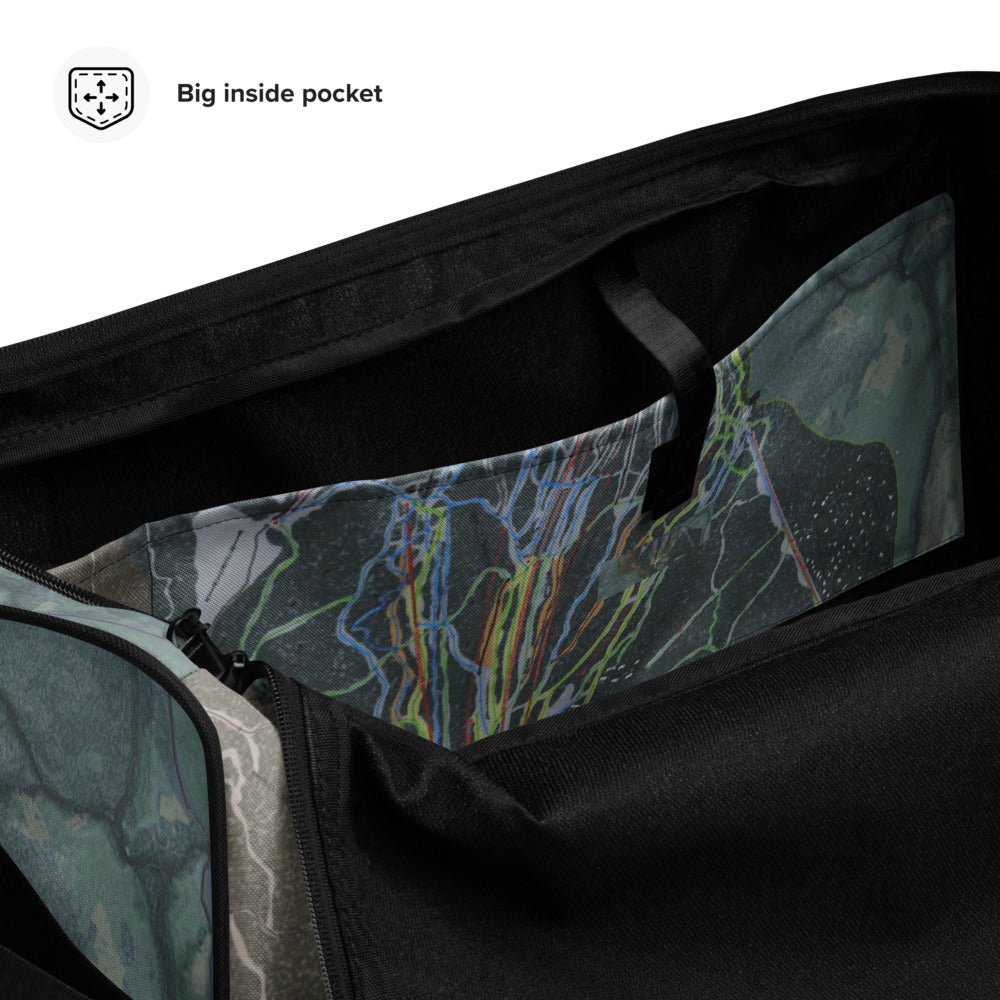 Sugarloaf, Maine Ski Trail Map Printed Duffle Bag - Powderaddicts