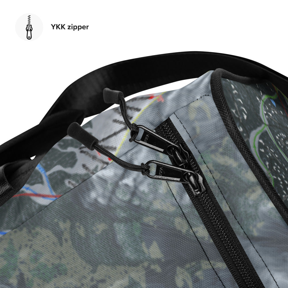 Telluride, Colorado Ski Trail Map Printed Duffle Bag - Powderaddicts