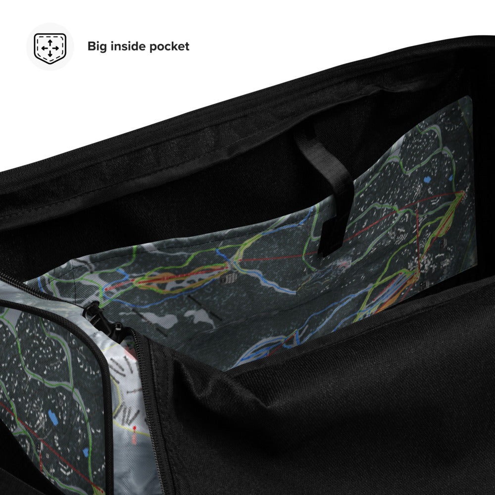 Telluride, Colorado Ski Trail Map Printed Duffle Bag - Powderaddicts