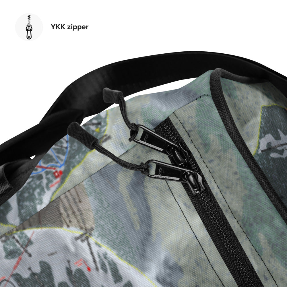 Big Cottonwood, Utah Ski Trail Map Printed Duffle Ba - Powderaddicts