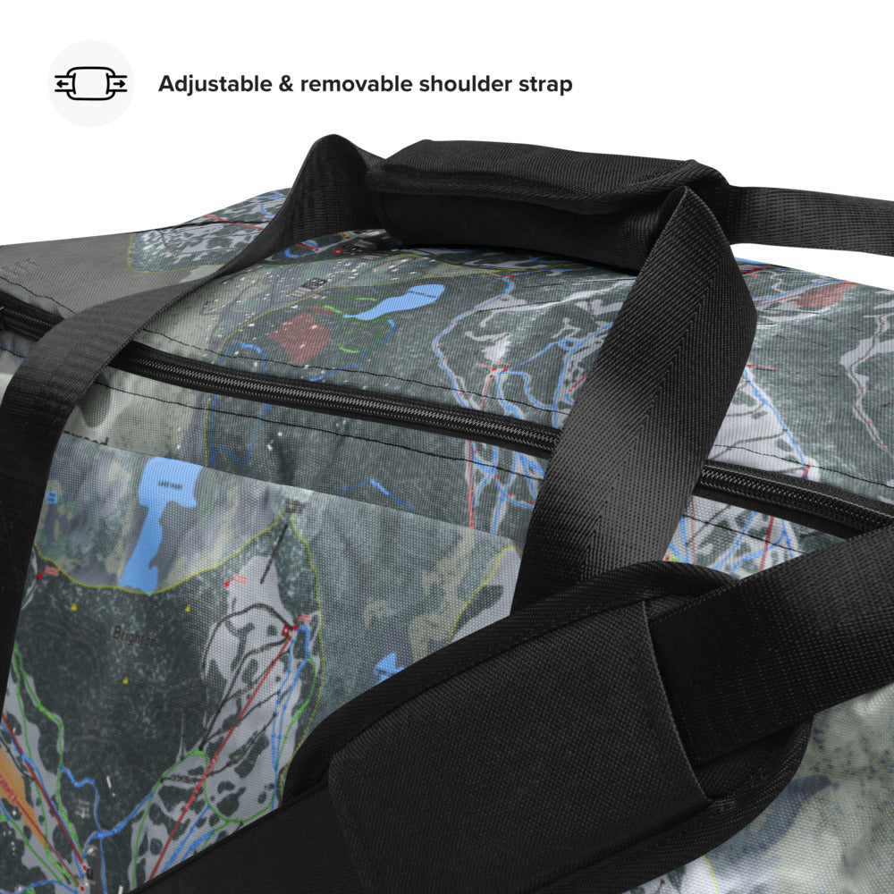 Big Cottonwood, Utah Ski Trail Map Printed Duffle Ba - Powderaddicts
