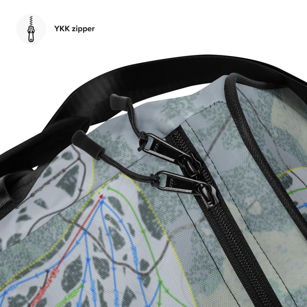 Brian Head, Utah Ski Trail Map Printed Duffle Bag - Powderaddicts