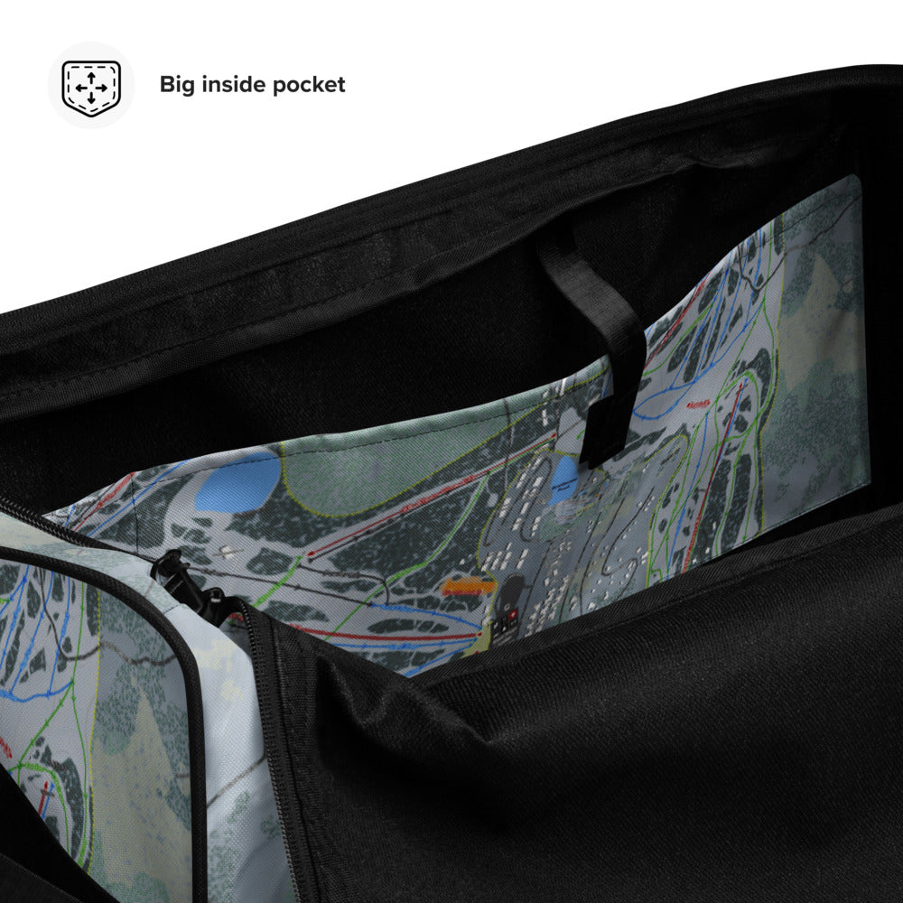 Brian Head, Utah Ski Trail Map Printed Duffle Bag - Powderaddicts