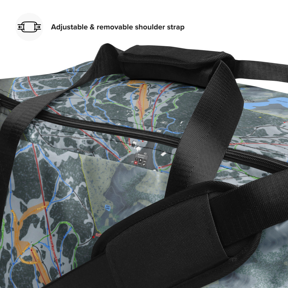 Brighton, Utah Ski Trail Map Printed Duffle Bag - Powderaddicts