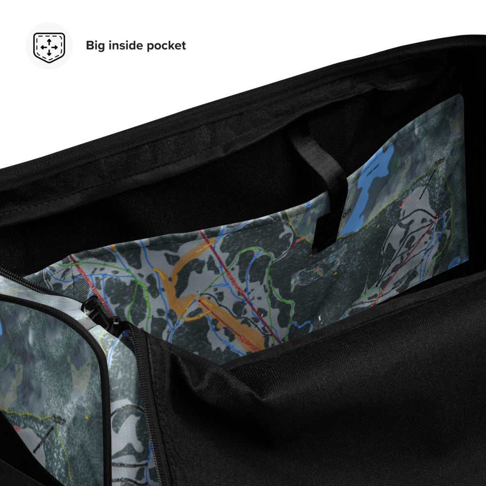 Brighton, Utah Ski Trail Map Printed Duffle Bag - Powderaddicts