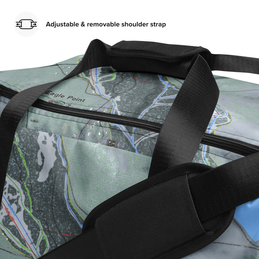 Eagle Point, Utah Ski Trail Map Printed Duffle Bag - Powderaddicts