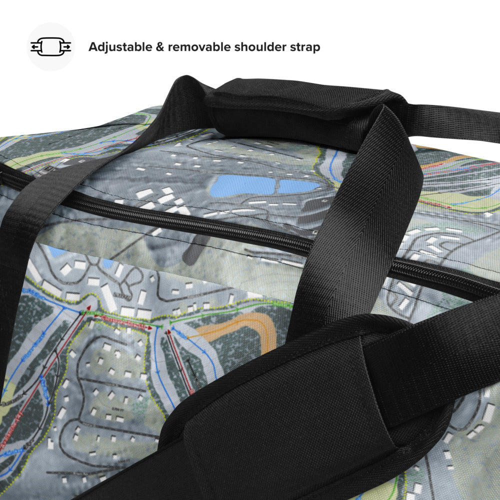 Hidden Valley, Pennsylvania Ski Trail Map Duffle Bag - Powderaddicts
