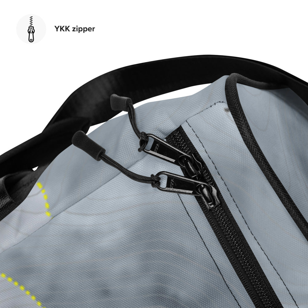 Elko Snobowl, Nevada Ski Trail Map Duffle Bag - Powderaddicts