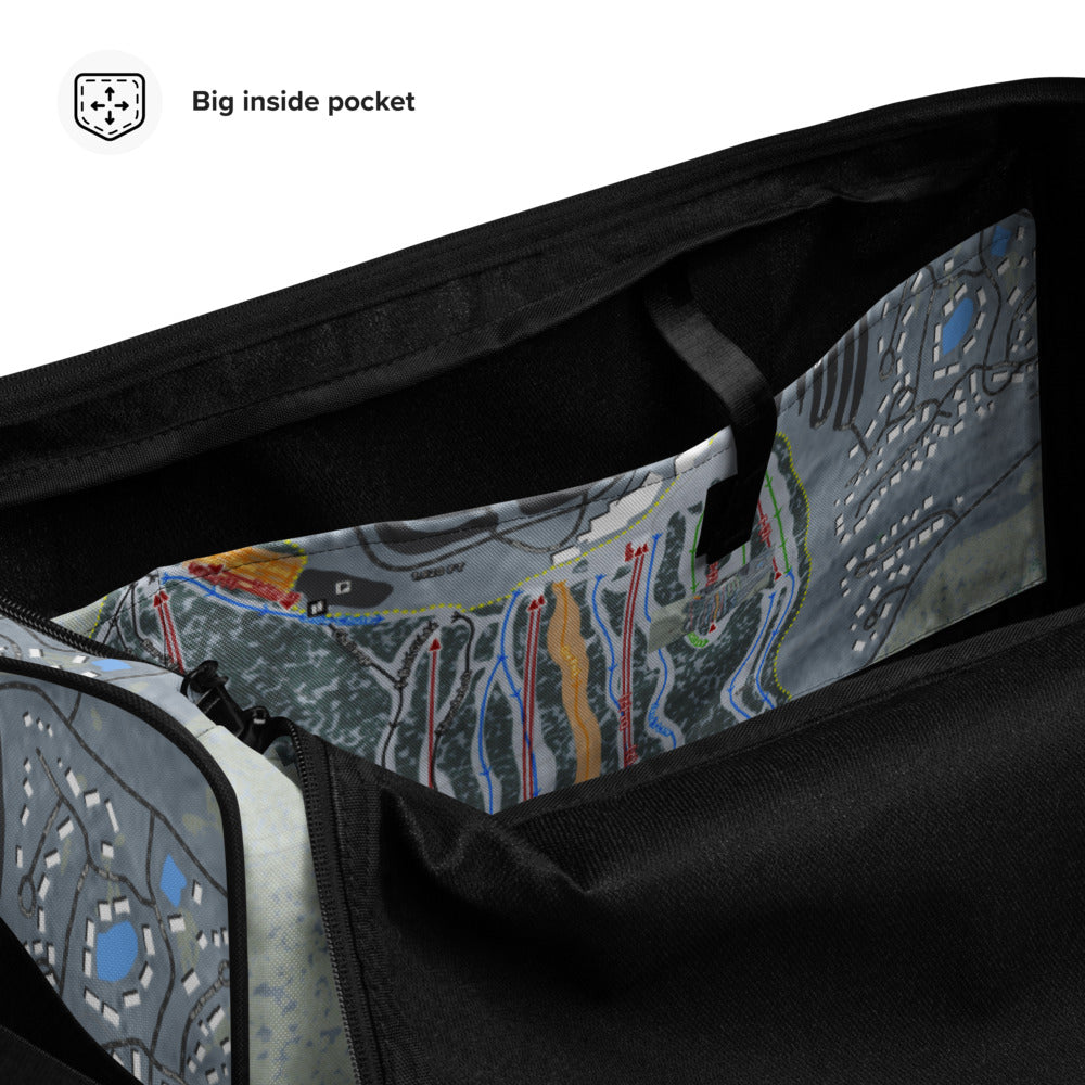 Jack Frost, Pennsylvania Ski Trail Map Duffle Bag - Powderaddicts