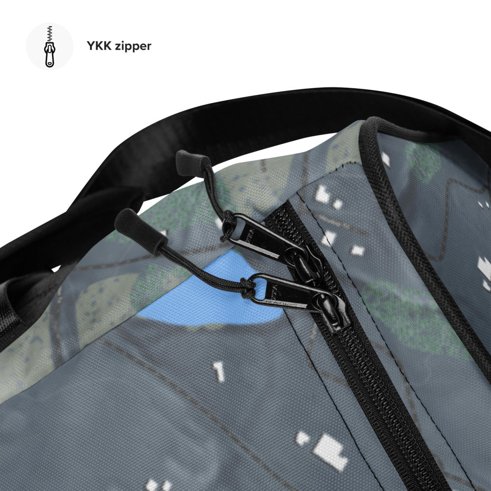 Liberty Mountain, Pennsylvania Ski Trail Map Duffle Bag - Powderaddicts