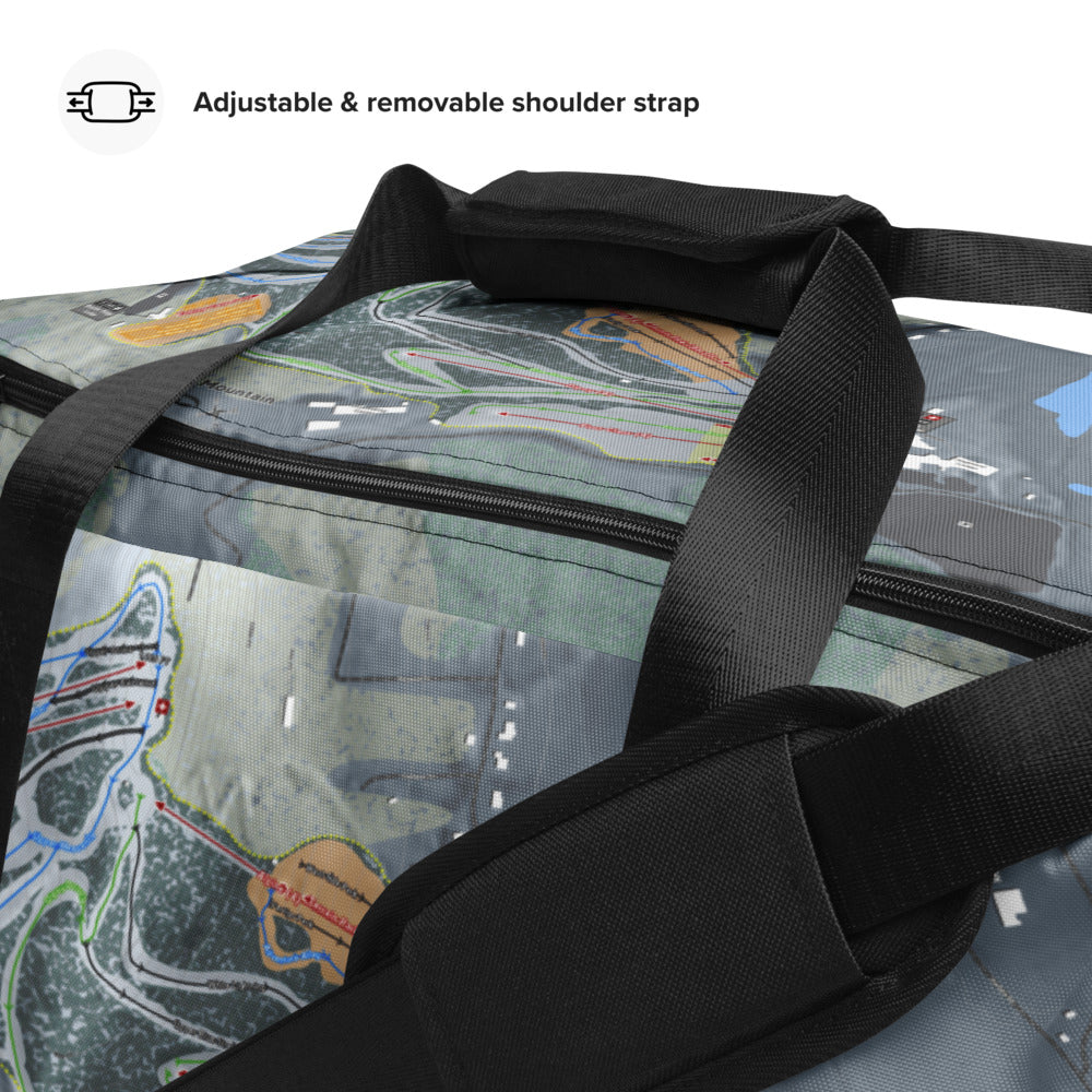 Liberty Mountain, Pennsylvania Ski Trail Map Duffle Bag - Powderaddicts