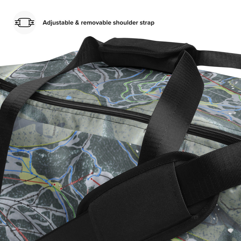 Sundance, Utah Ski Trail Map Printed Duffle Bag - Powderaddicts