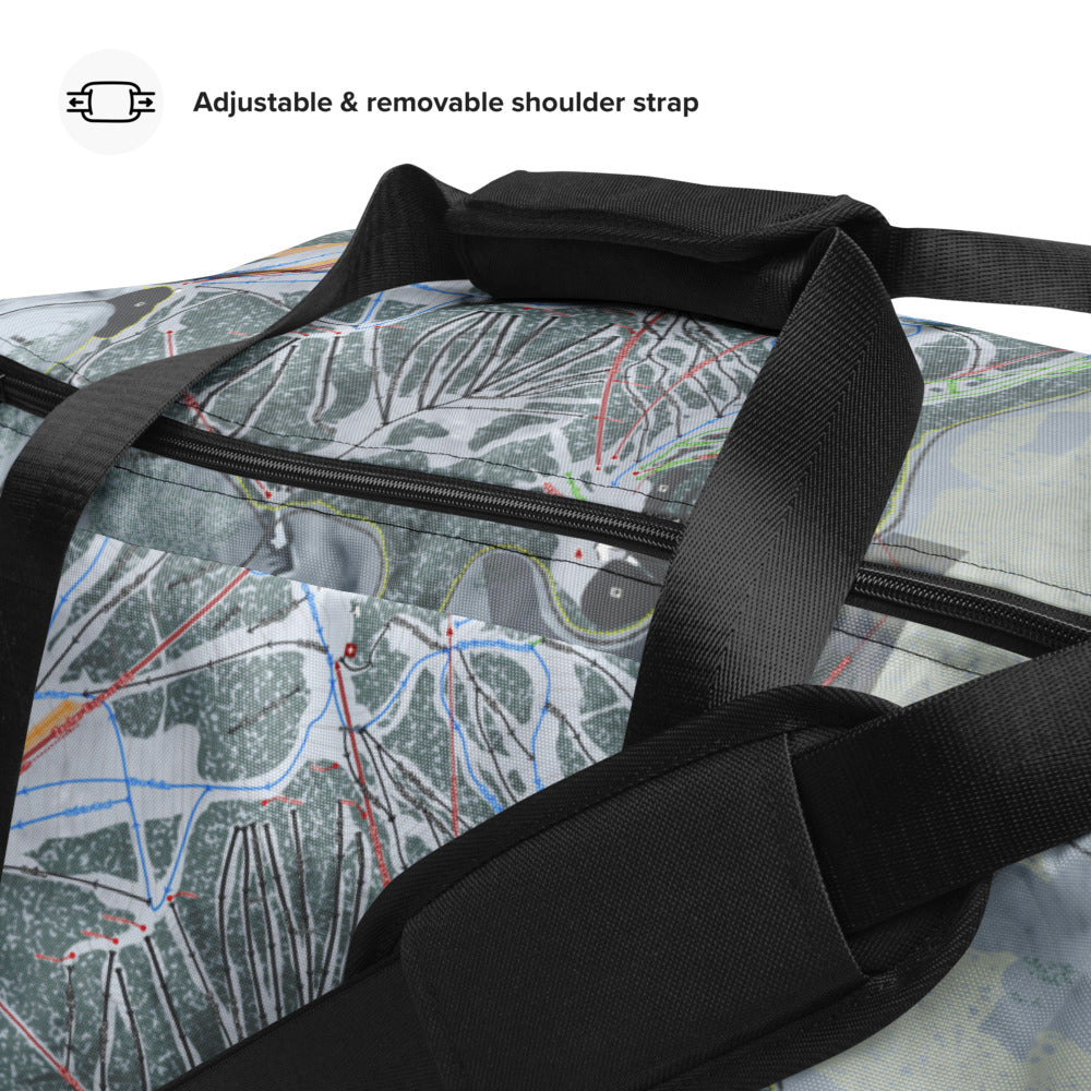 Mt Rose, Nevada Ski Trail Map Duffle Bag - Powderaddicts