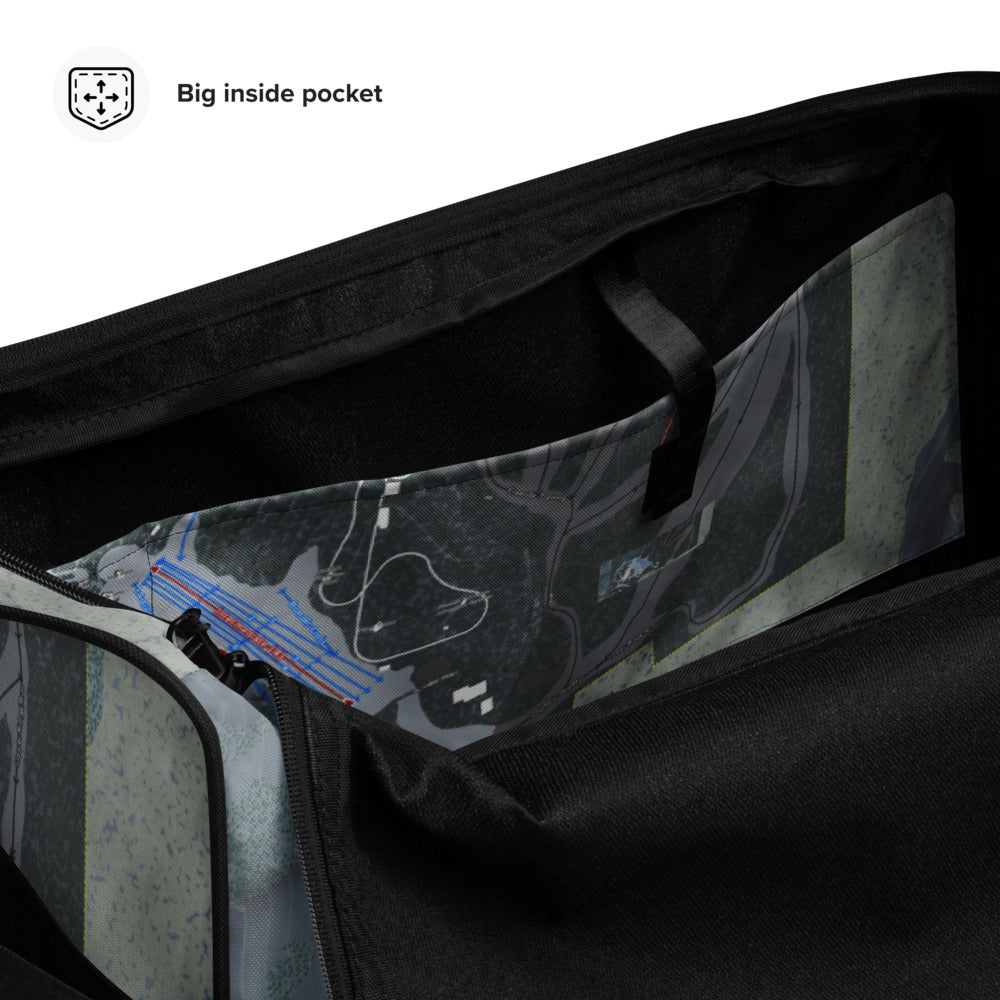 Utah Olympic, Utah Ski Trail Map Printed Duffle Bag - Powderaddicts