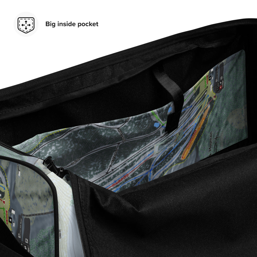Bigrock Mountain, Maine Ski Trail Map Duffle Bag - Powderaddicts