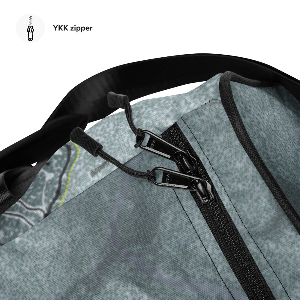 Saddleback, Maine Ski Trail Map Duffle Bag - Powderaddicts