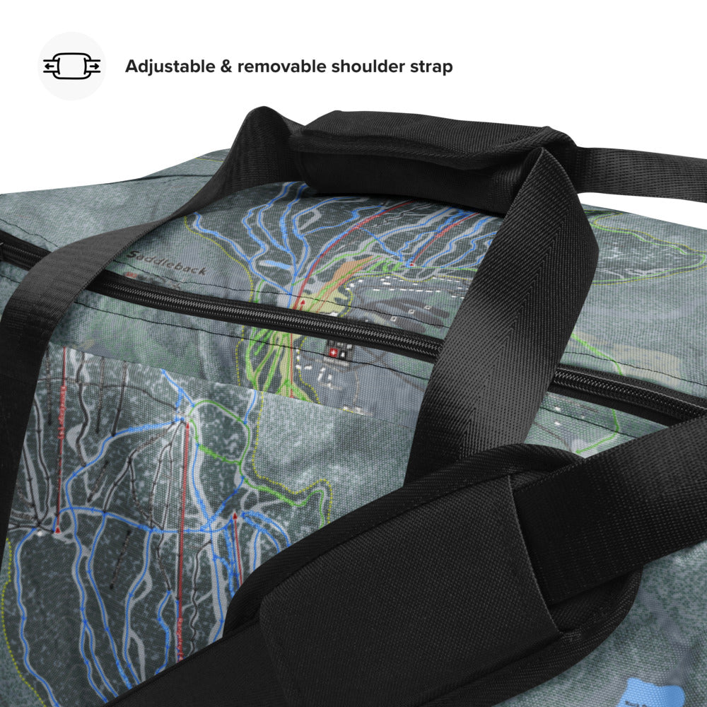 Saddleback, Maine Ski Trail Map Duffle Bag - Powderaddicts