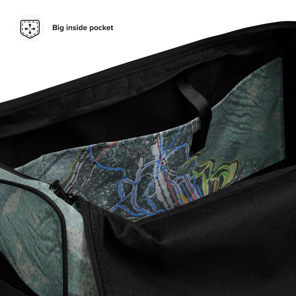 Shawnee Peak, Maine Ski Trail Map Duffle Bag - Powderaddicts