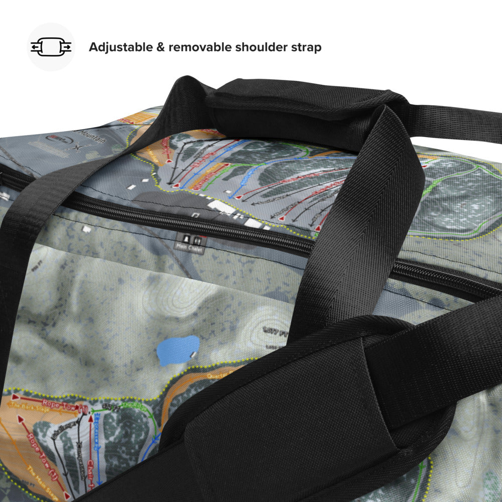 Wild Mountain, Minnesota Ski Trail Map Duffle Bag - Powderaddicts