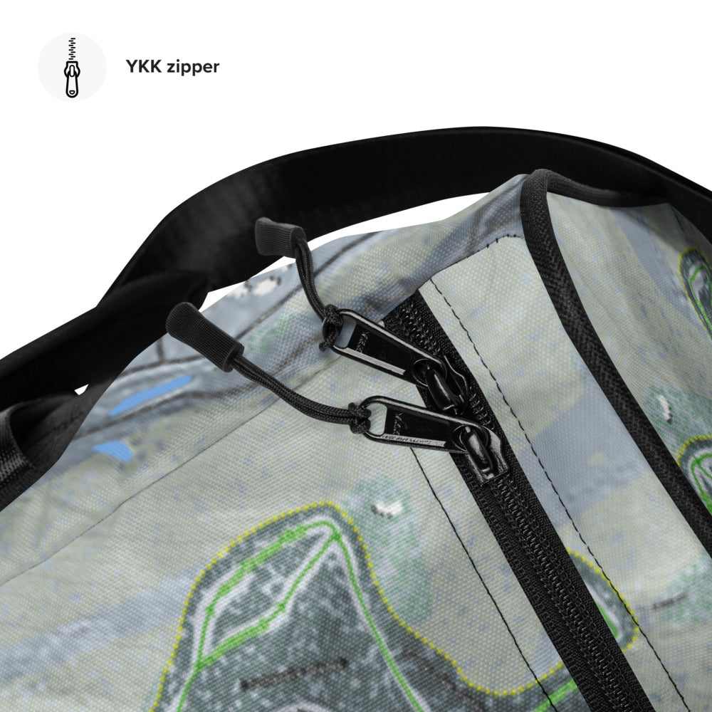 Seven Springs, Pennsylvania Ski Trail Map Duffle Bag - Powderaddicts