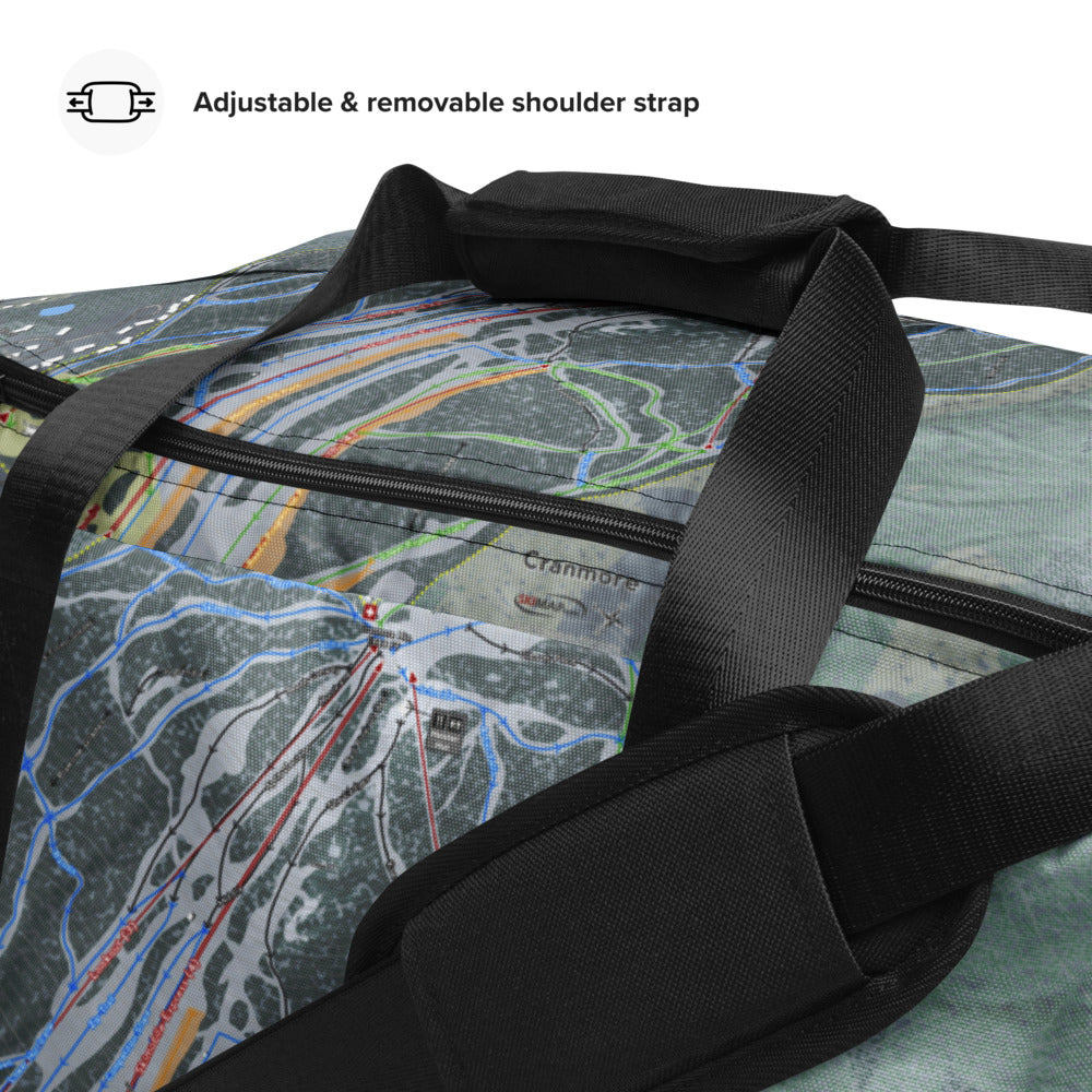Cranmore Mountain, New Hampshire Ski Trail Map Duffle Bag - Powderaddicts