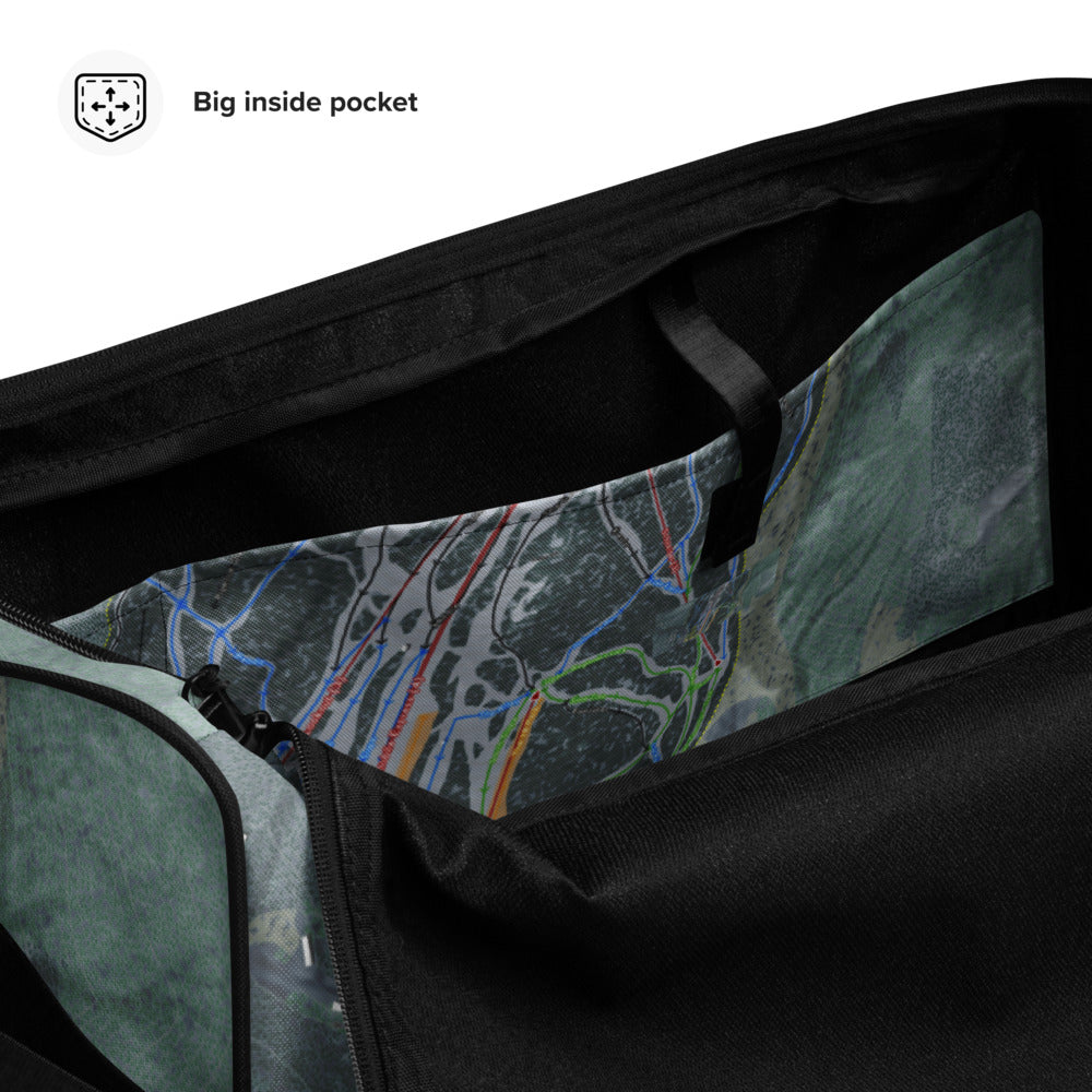 Cranmore Mountain, New Hampshire Ski Trail Map Duffle Bag - Powderaddicts