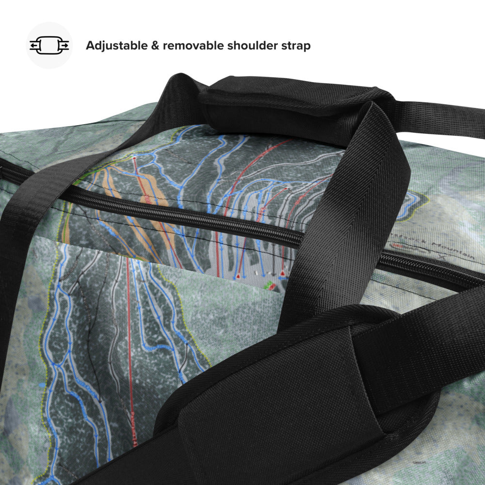 Gunstock Mountain, New Hampshire Ski Trail Map Duffle Bag - Powderaddicts