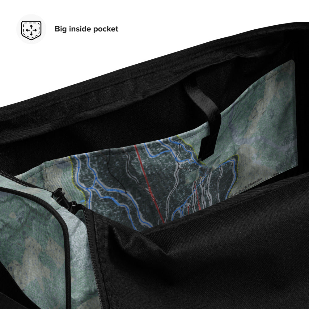 Gunstock Mountain, New Hampshire Ski Trail Map Duffle Bag - Powderaddicts