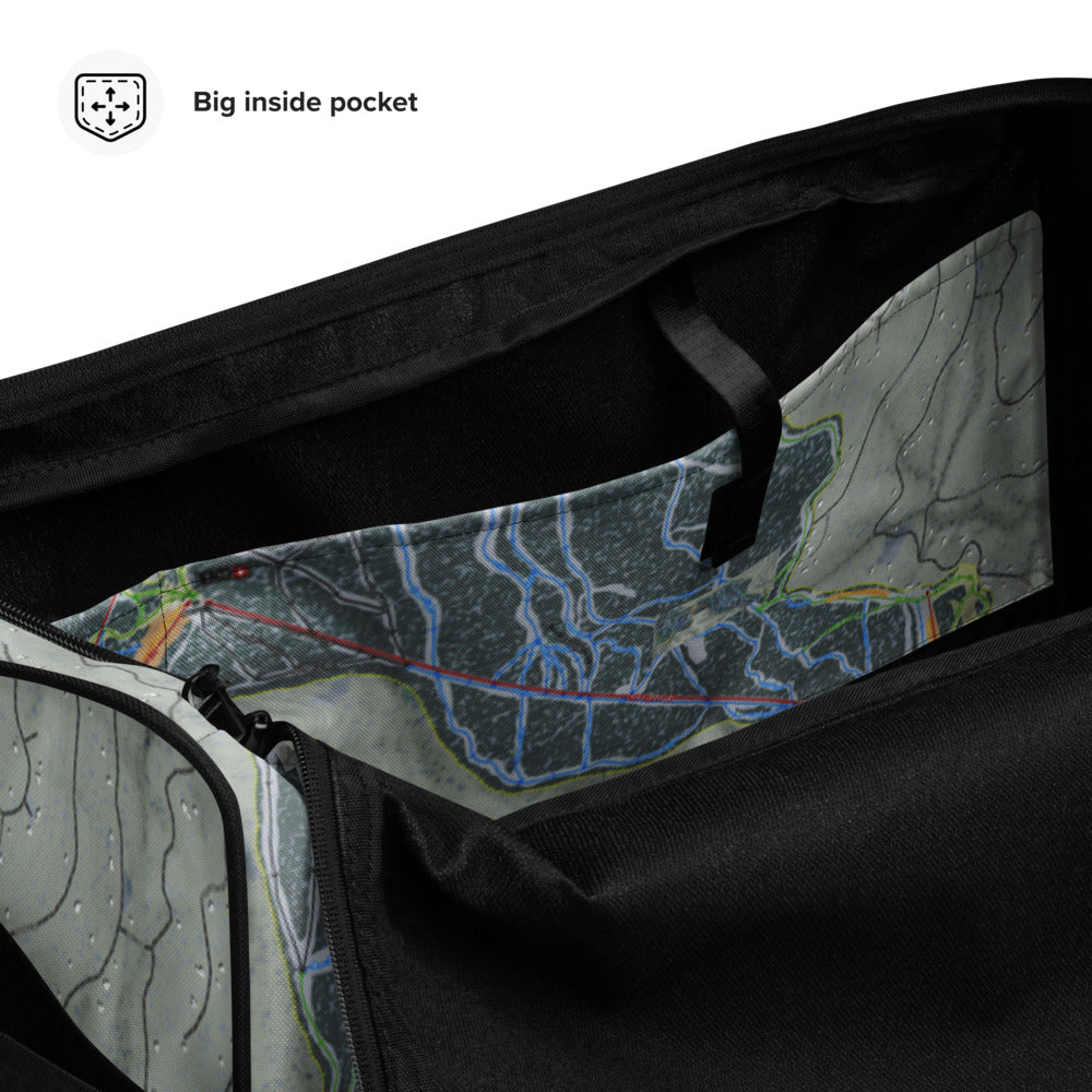 Angel Fire, New Mexico Ski Trail Map Duffle Bag - Powderaddicts