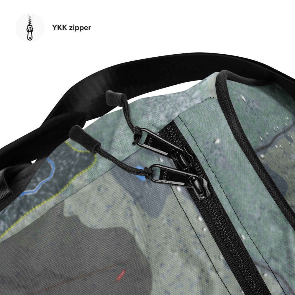 Mount Sunapee, New Hampshire Ski Trail Map Duffle Bag - Powderaddicts