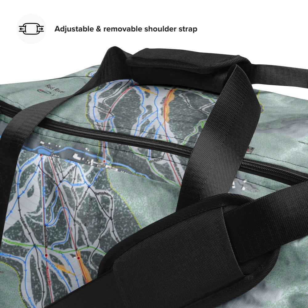 Red River, New Mexico Ski Trail Map Duffle Bag - Powderaddicts
