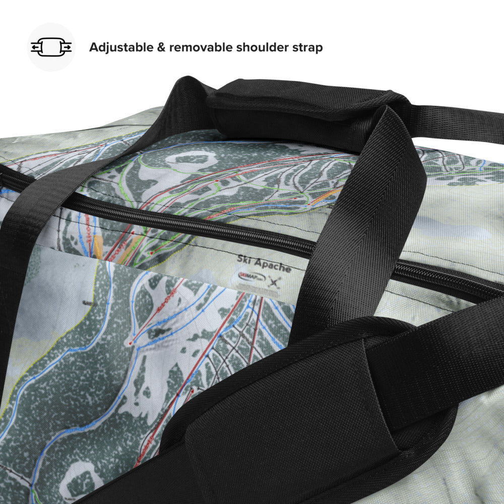 Ski Apache, New Mexico Ski Trail Map Duffle Bag - Powderaddicts
