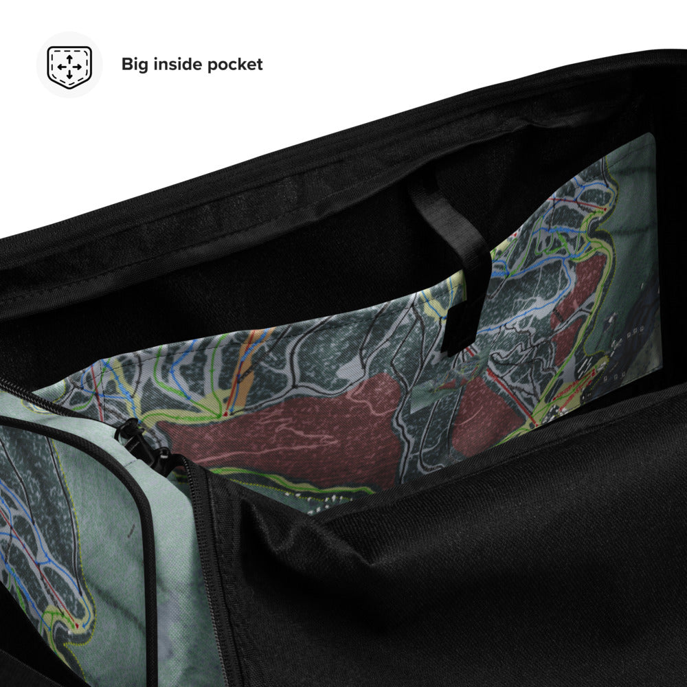 Taos, New Mexico Ski Trail Map Duffle Bag - Powderaddicts