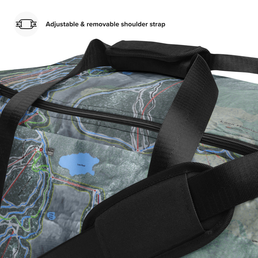 Loon Mountain, New Hampshire Ski Trail Map Duffle Bag - Powderaddicts