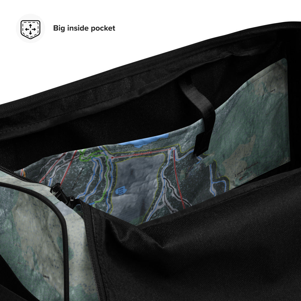 Loon Mountain, New Hampshire Ski Trail Map Duffle Bag - Powderaddicts