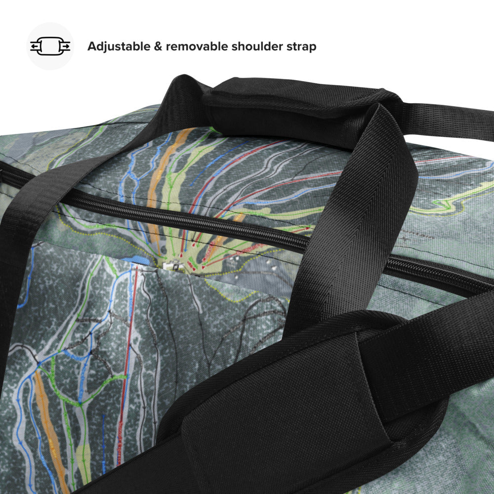 Ragged Mountain,  New Hampshire Ski Trail Map Duffle Bag - Powderaddicts