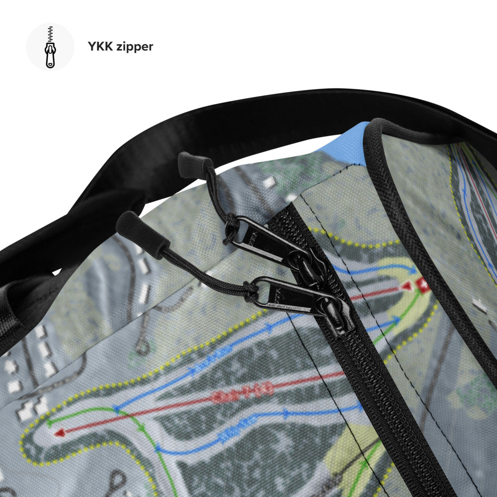 Wisp, Maryland Ski Trail Map Duffle Bag - Powderaddicts