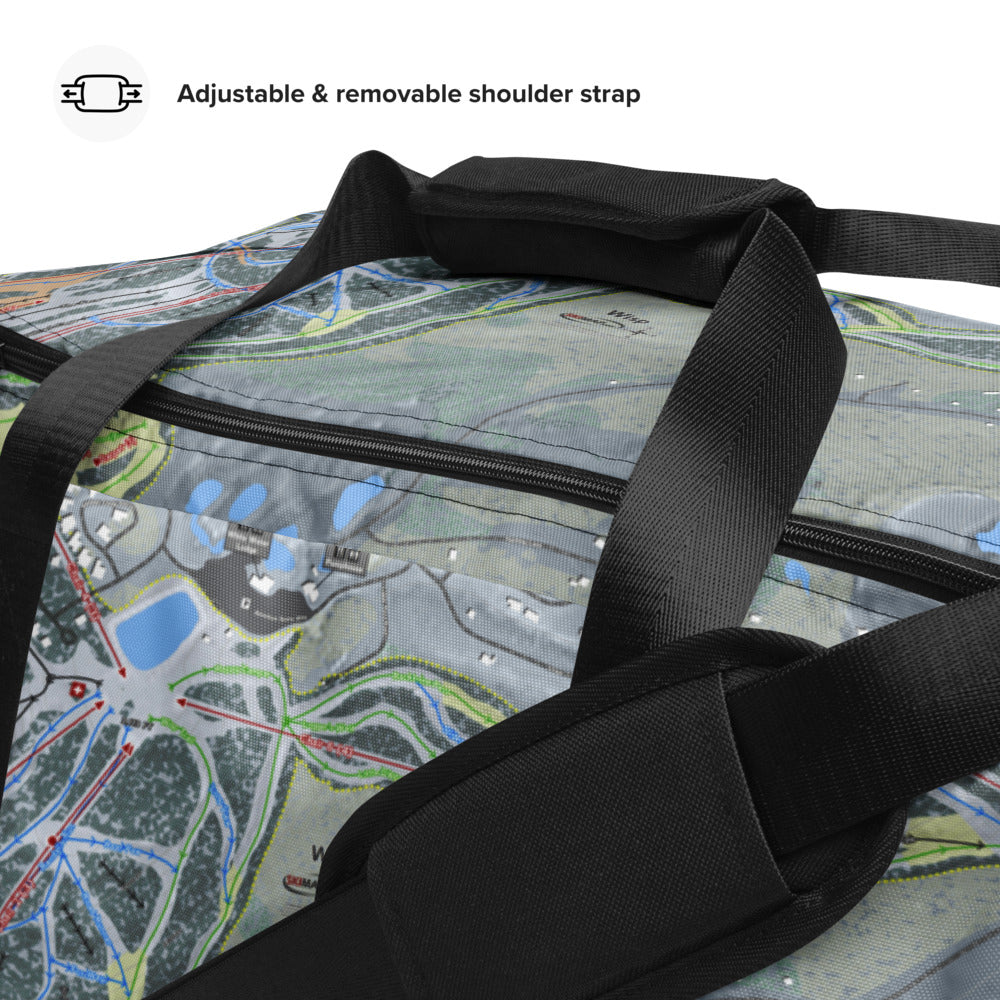Wisp, Maryland Ski Trail Map Duffle Bag - Powderaddicts