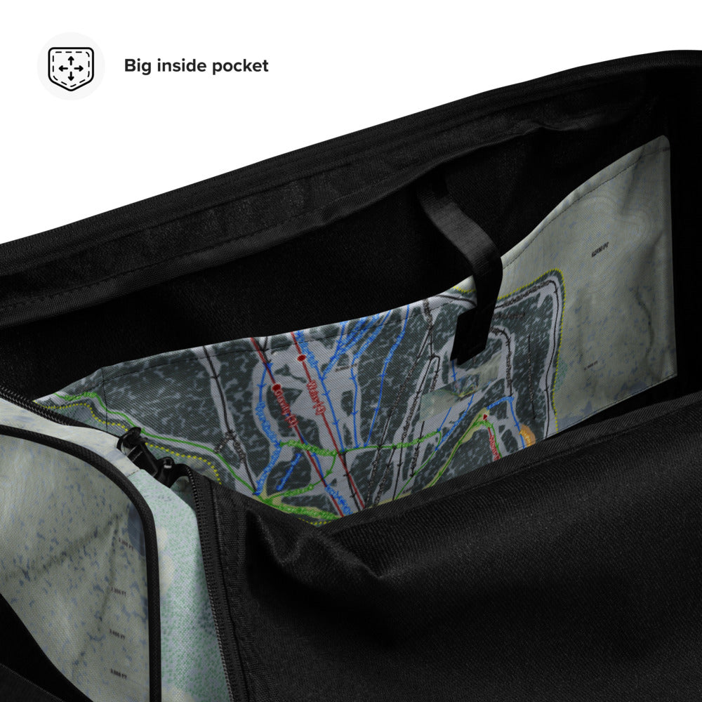 Canaan Valley, West Virginia Ski Trail Map Duffle Bag - Powderaddicts