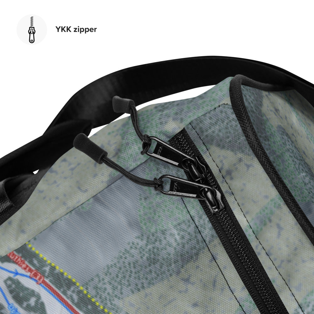 Aspen Mtn, Colorado Ski Trail Map Duffle Bag - Powderaddicts