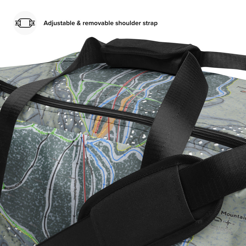 Timberline Mountain, West Virginia Ski Trail Map Duffle Bag - Powderaddicts