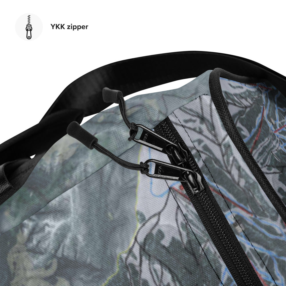 Aspen Snowmass, Colorado Ski Trail Map Duffle Bag - Powderaddicts