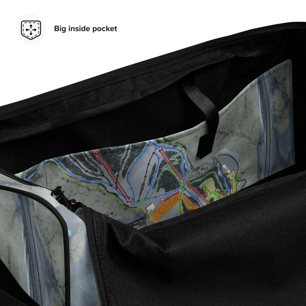 Winterplace, West Virginia Ski Trail Map Duffle Bag - Powderaddicts