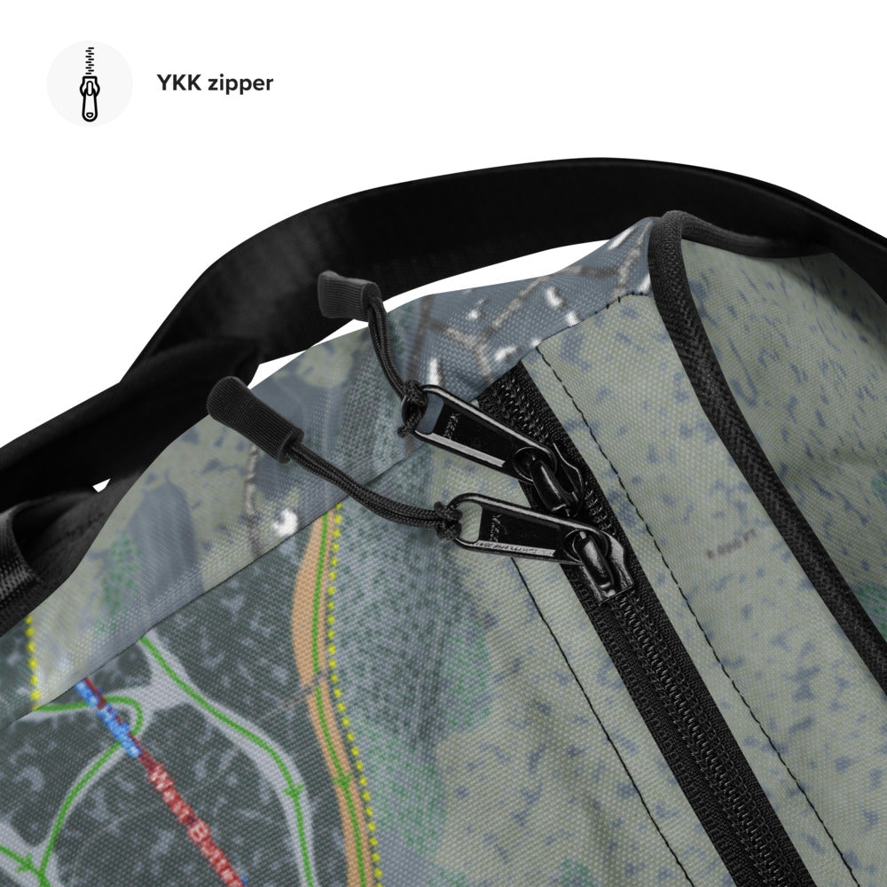Buttermilk, Colorado Ski Trail Map Duffle Bag - Powderaddicts